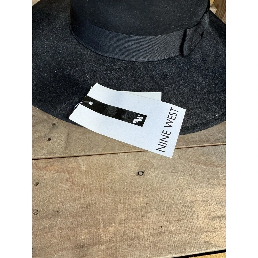 Nine West Black Wool Hat Ladies‎ New
